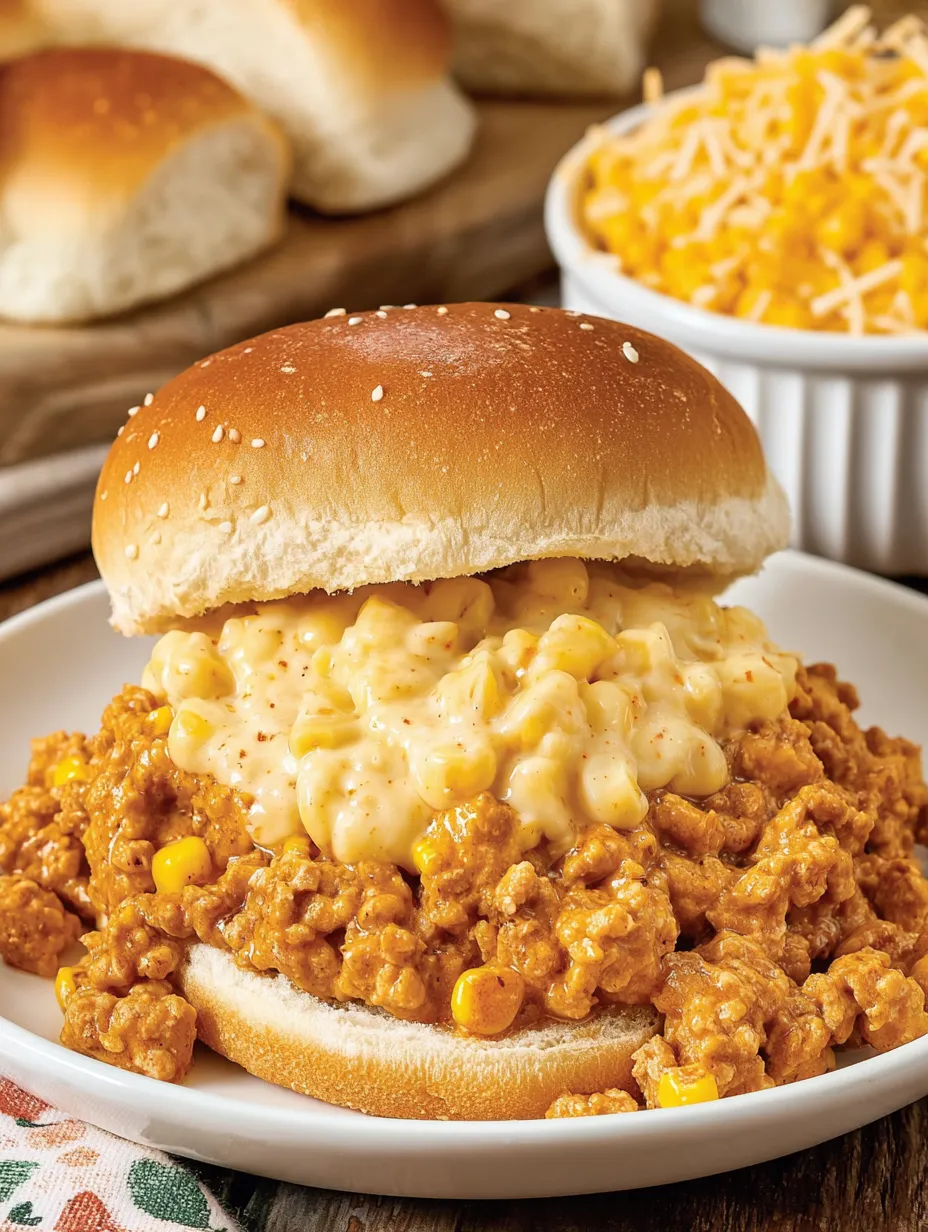 A plate of Cajun Chicken Sloppy Joes.