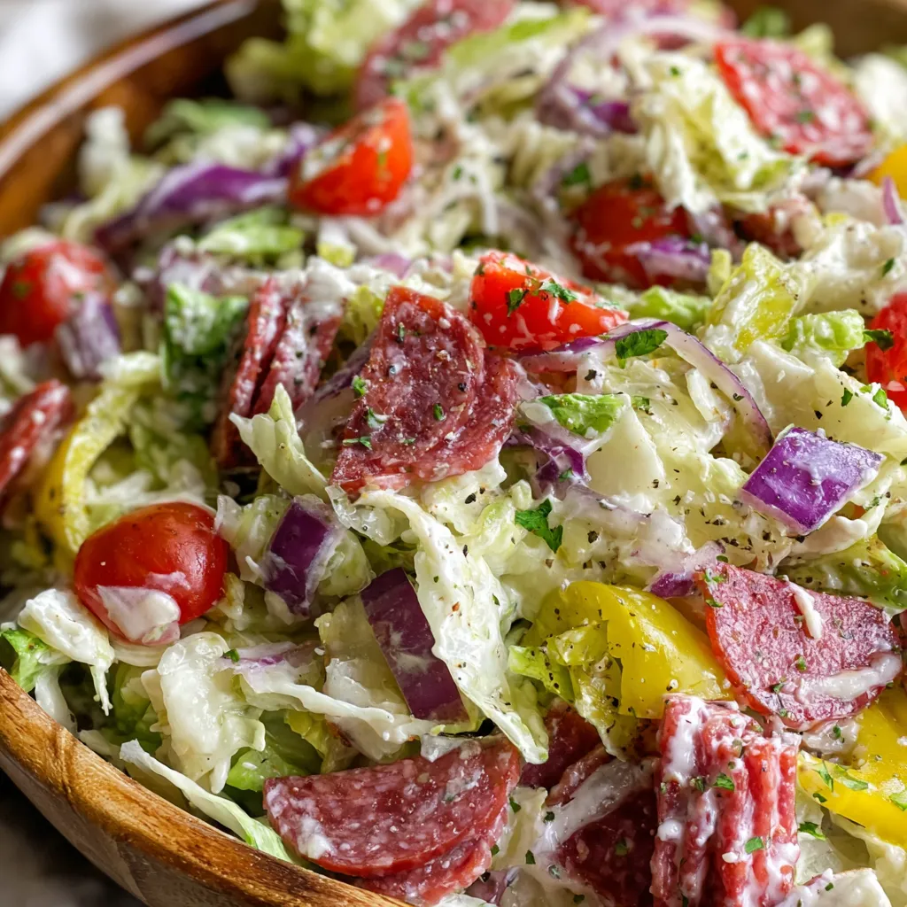 A salad with tomatoes, lettuce, and peppers.
