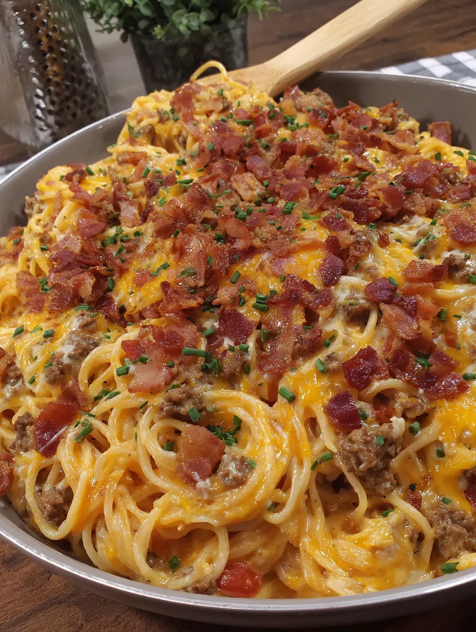 A delicious looking meal of spaghetti with meat and cheese.