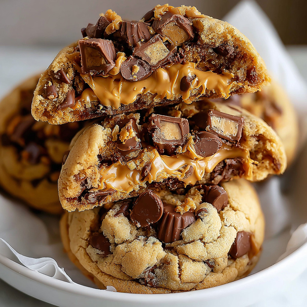 Triple Reese's Peanut Butter Cookies.