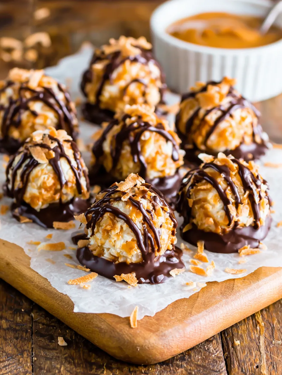 A plate of chocolate covered balls.