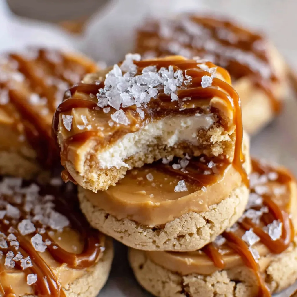 Salted caramel cheesecake cookies.