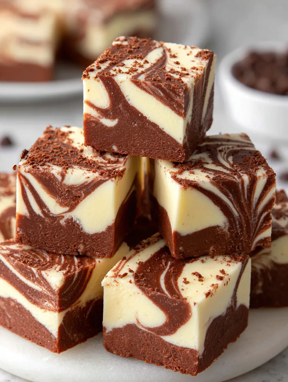 Marshmallow swirl fudge.