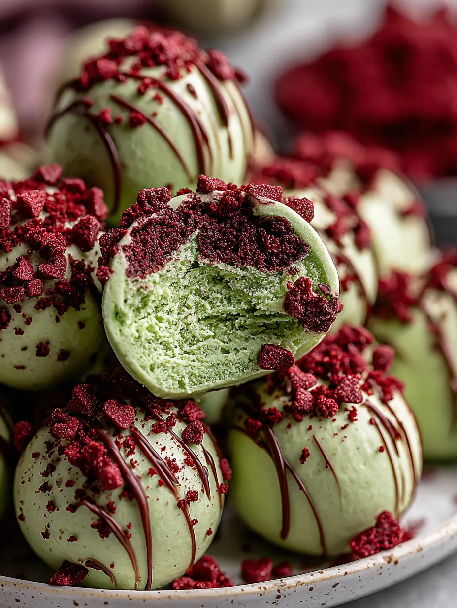 A close up of a Grinch Oreo Holiday Treat.