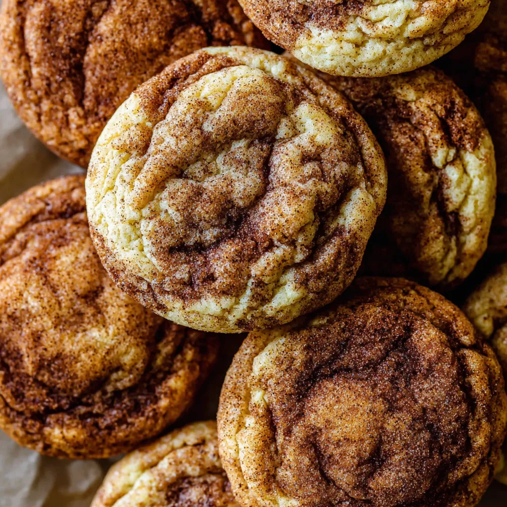 A pile of cinnamon cookies.