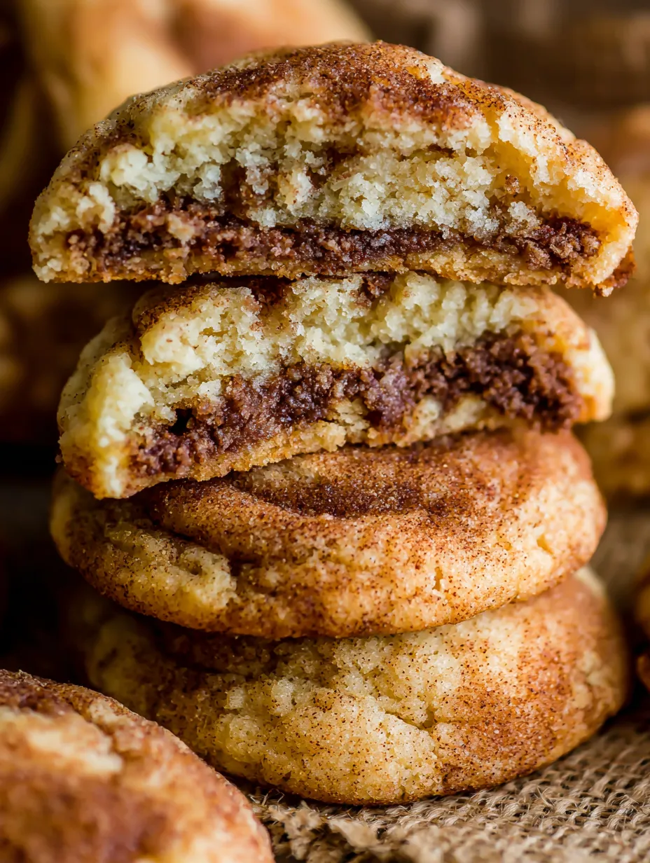 A stack of cinnamon cookies.