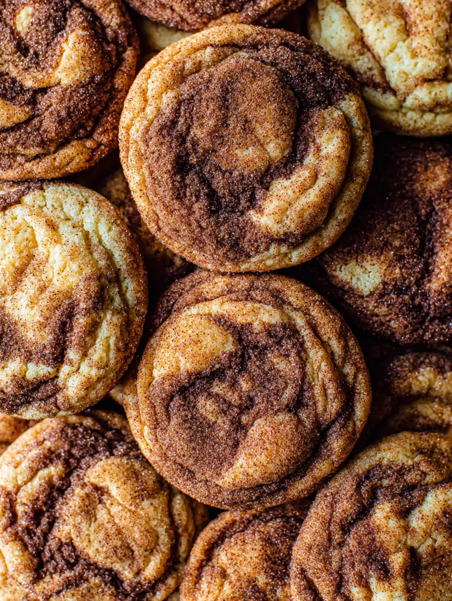 A pile of cinnamon cookies.