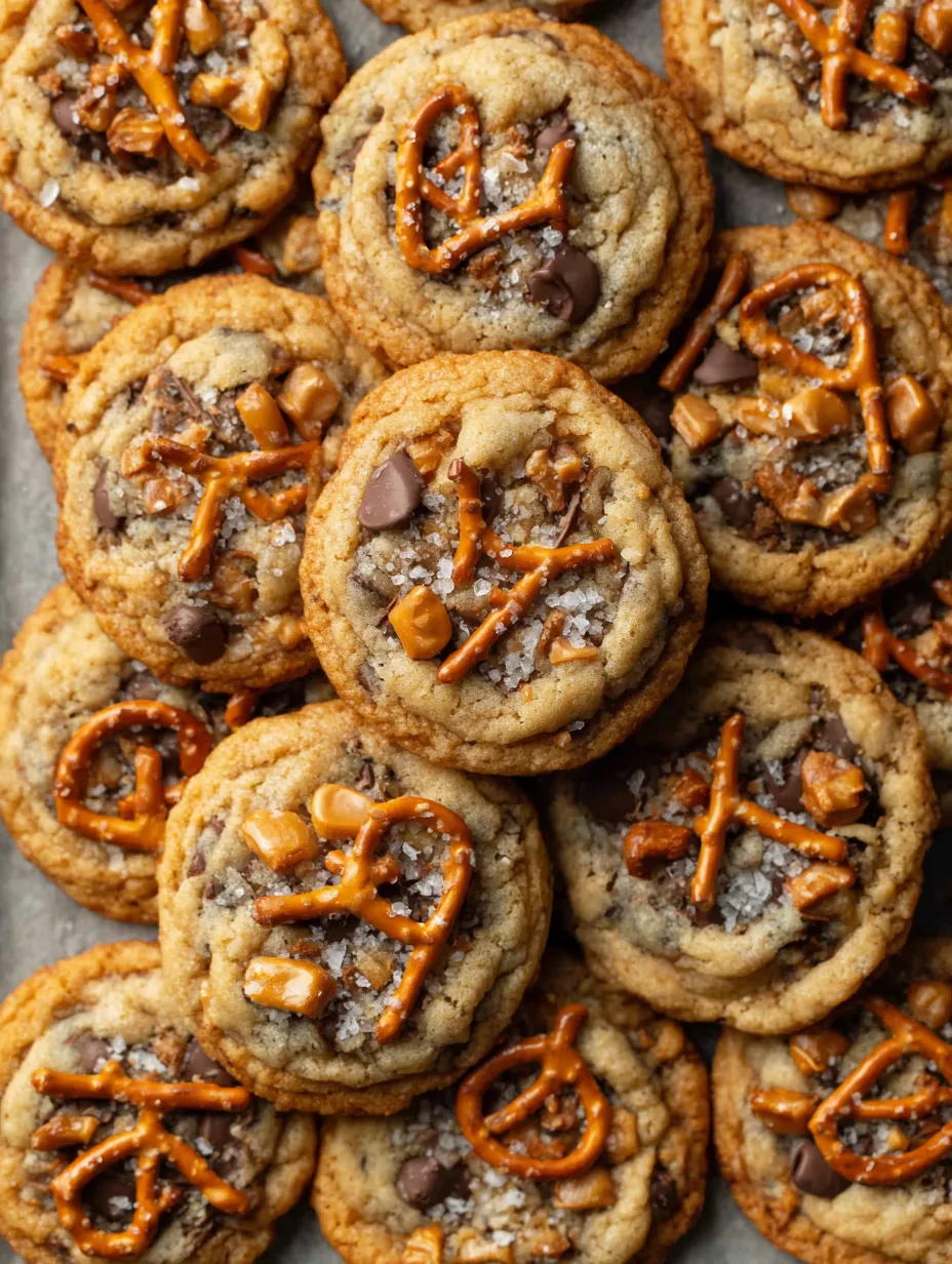 A plate of cookies with the word "Pretzel" written on them.