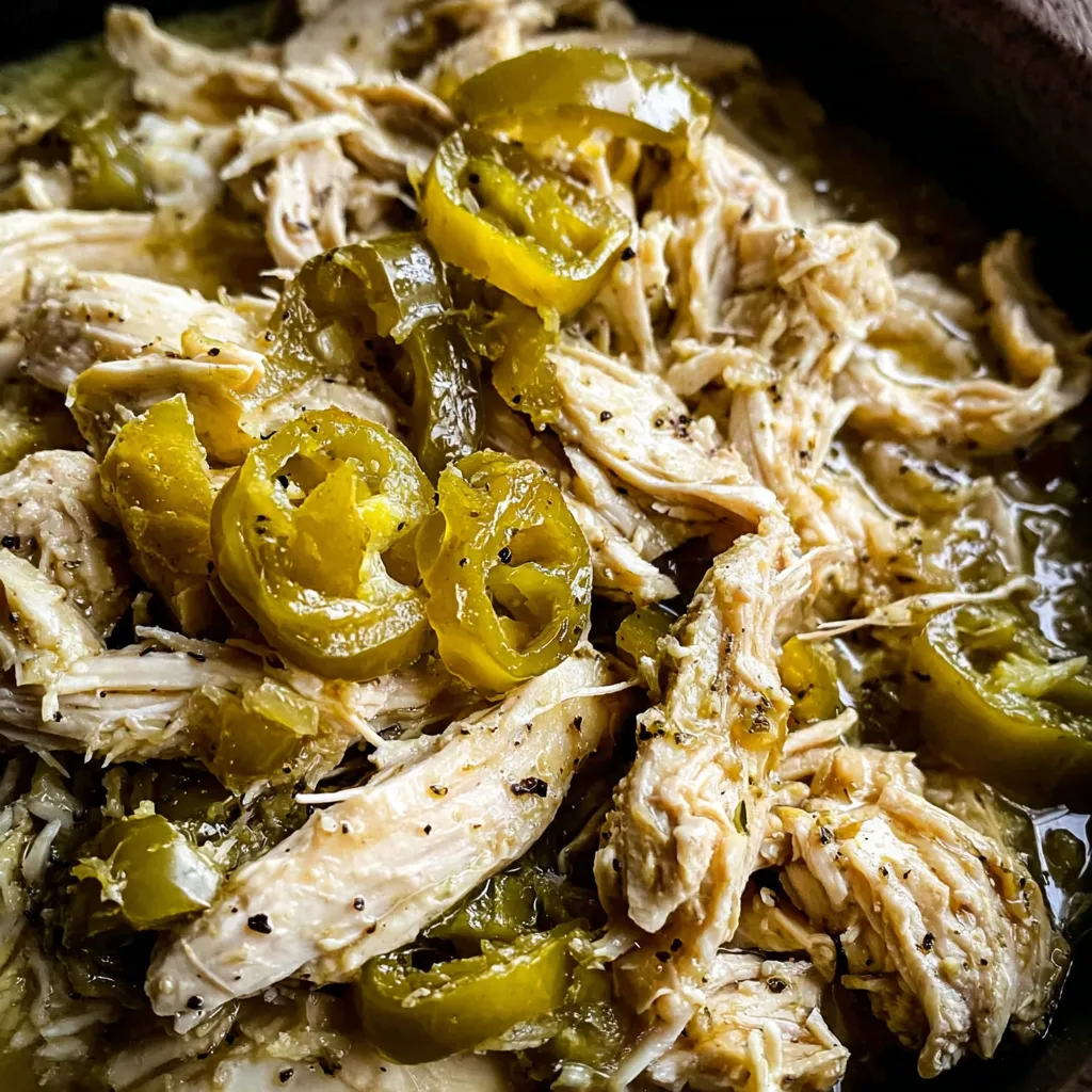 A bowl of chicken with green peppers.