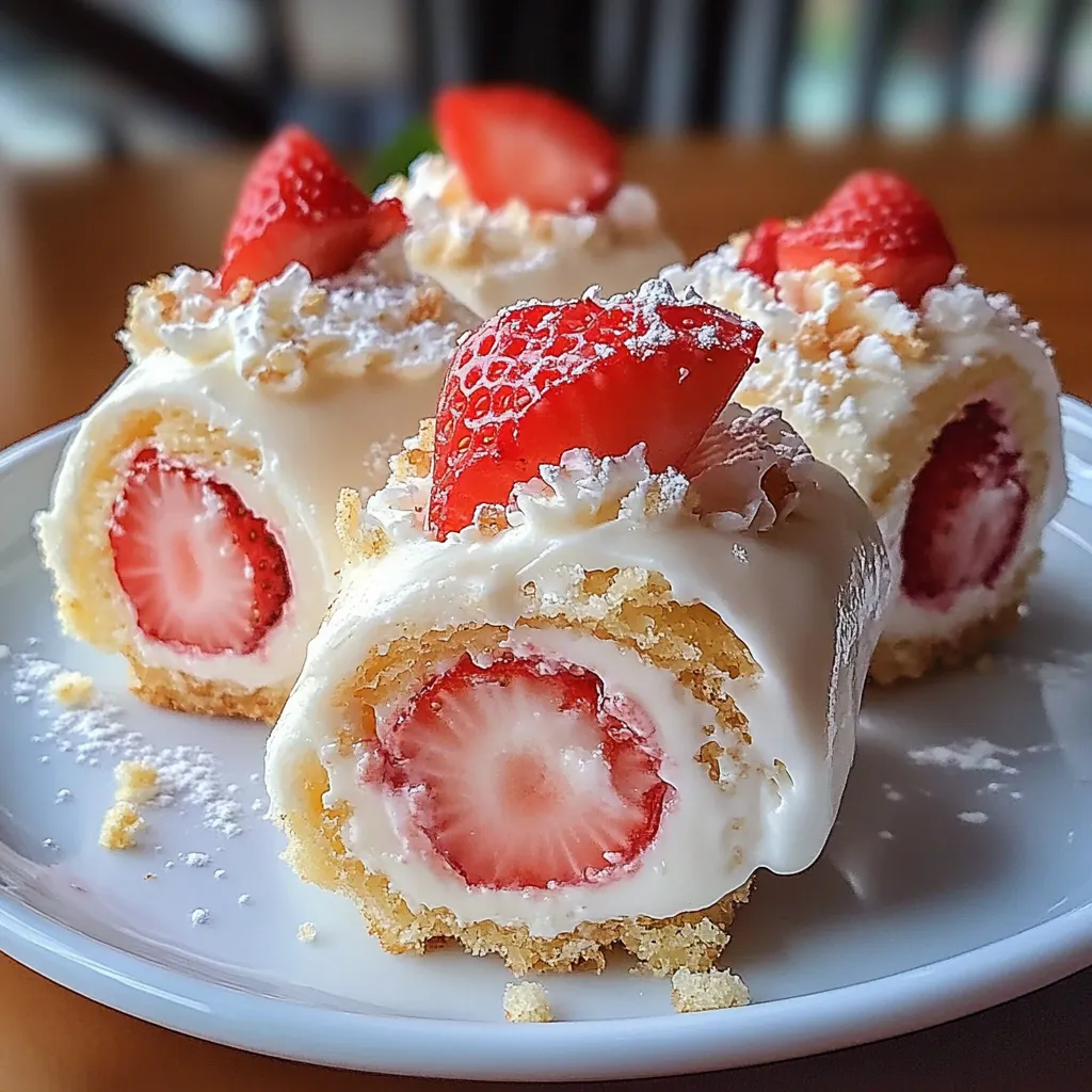 A plate of food with strawberries and whipped cream.
