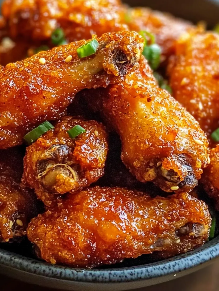 A bowl of chicken wings with a sauce.