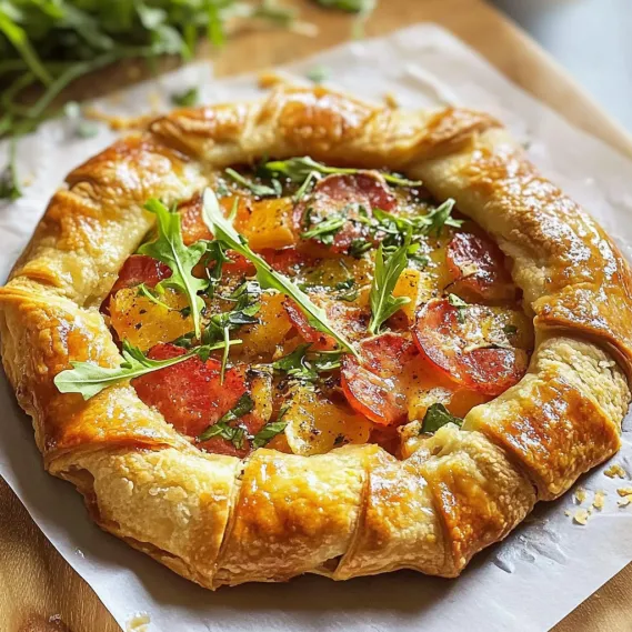 A pastry with a slice of pizza in it.