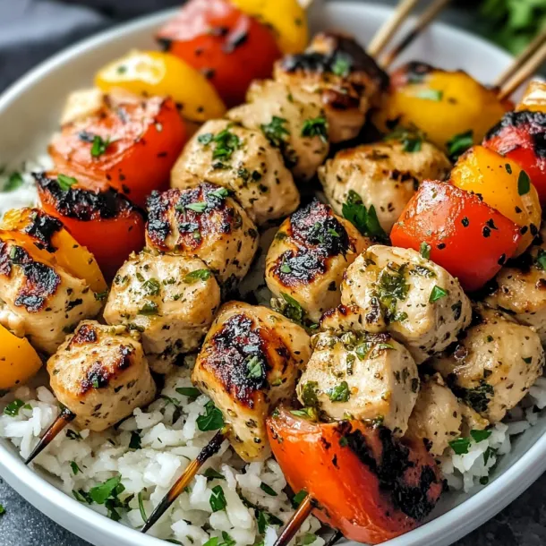 Bowl stacked with colorful veggies and grilled chicken.