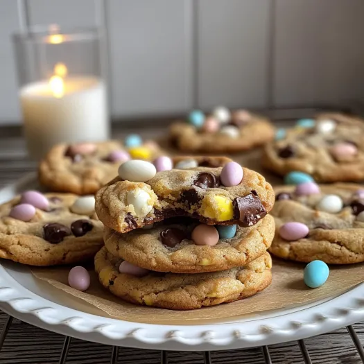 A plate of cookies with chocolate chips and marshmallows.