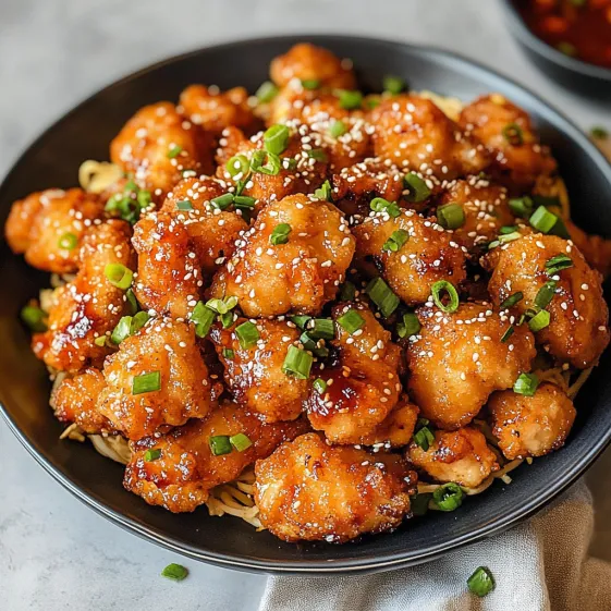 A bowl filled with chicken and noodles.