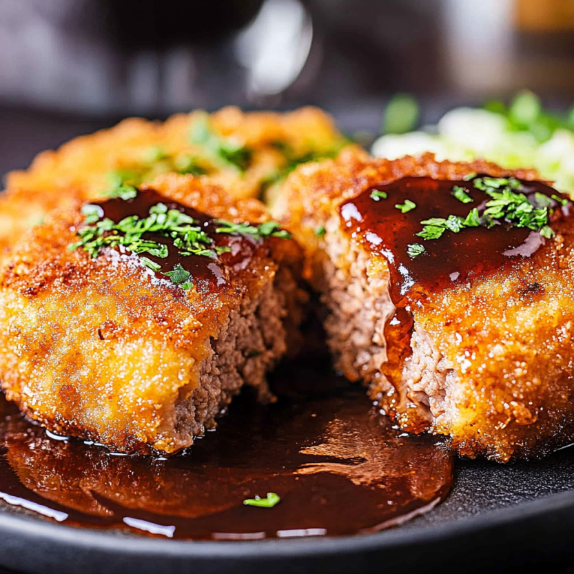 Menchi Katsu (Japanese ground meat cutlet)