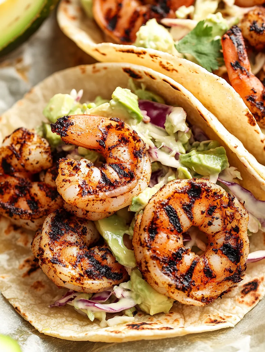 A small batch grilled shrimp taco recipe.