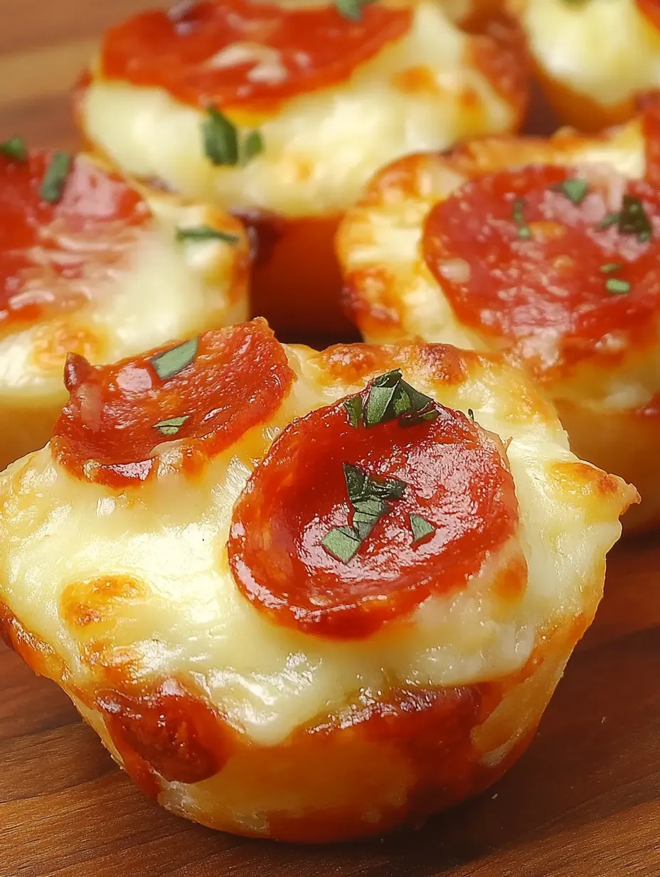 Easy Pizza Cupcakes.