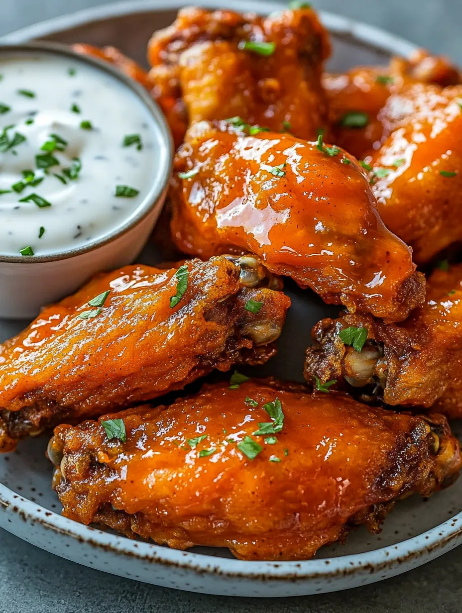 A plate of crispy buffalo chicken tenders.