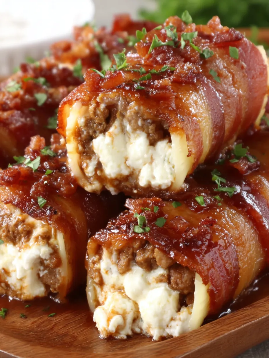 Bacon wrapped meat in a shotgun shell.