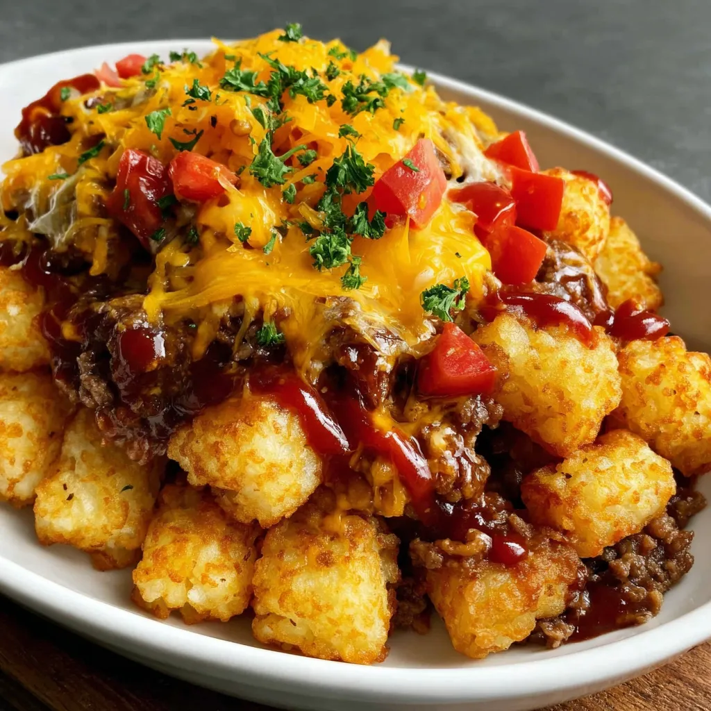A plate of food with a tomato and cheese topping.