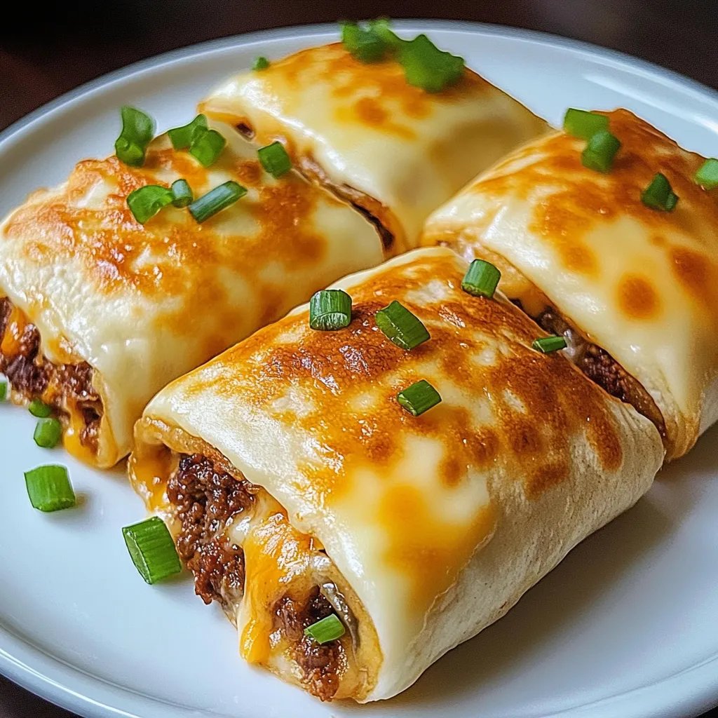 A plate of food with cheese and green peppers.