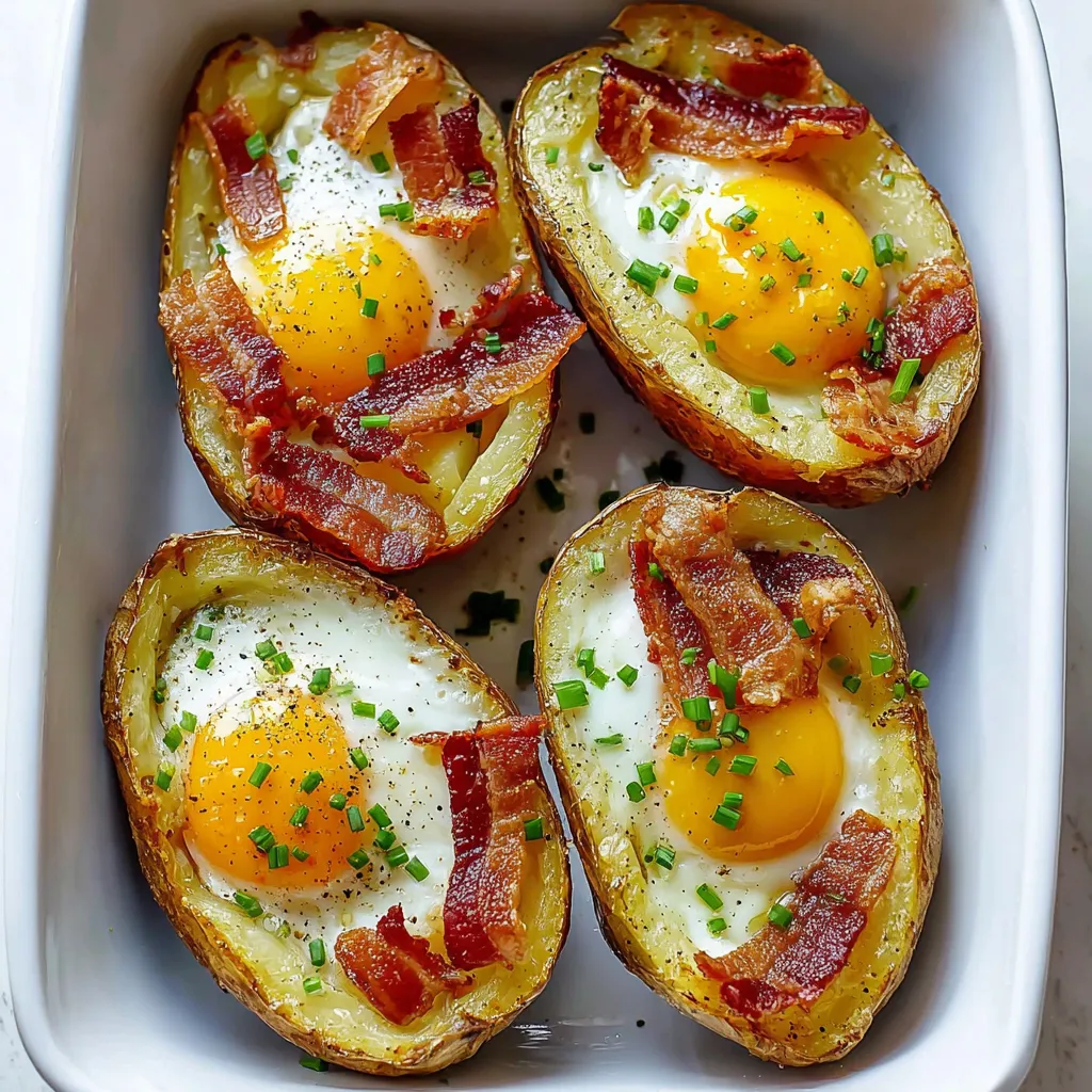 A plate of bacon and egg potatoes.