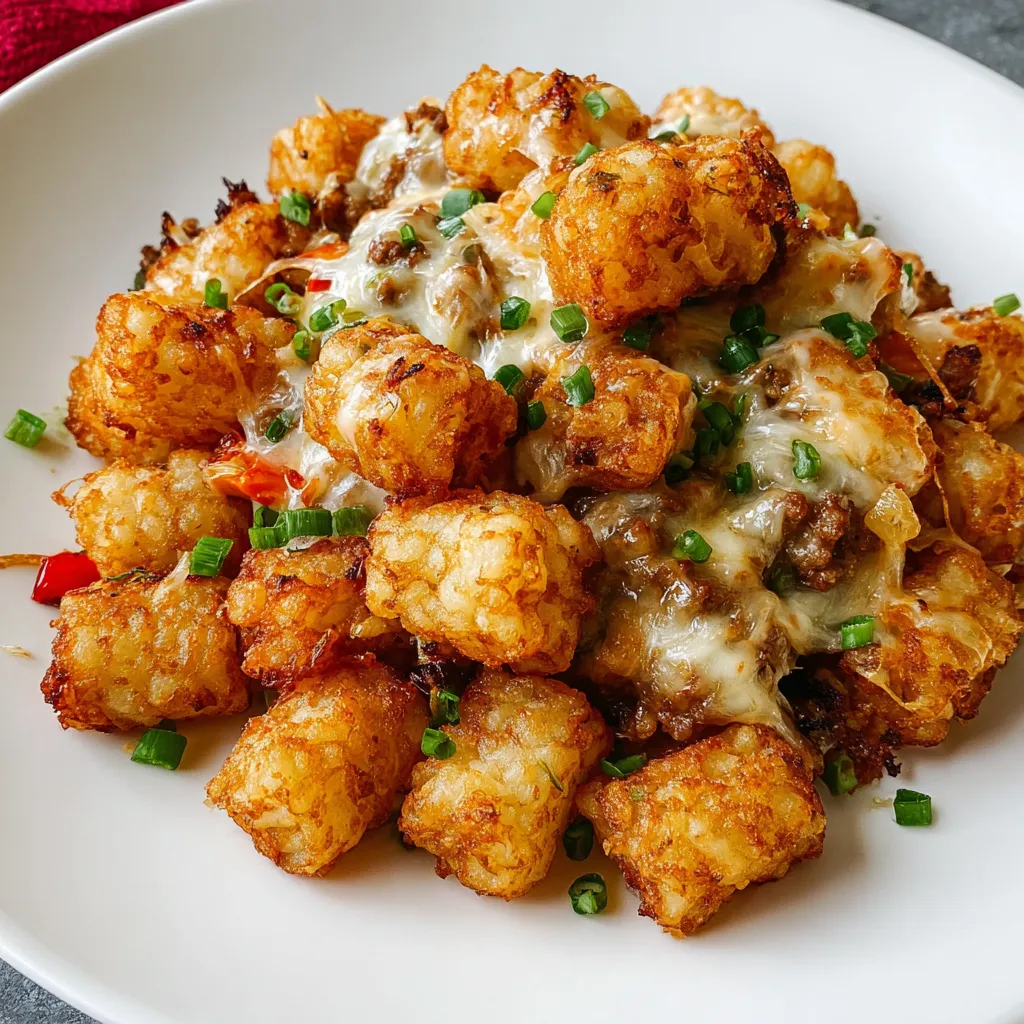 A plate of bacon cheeseburger rice.