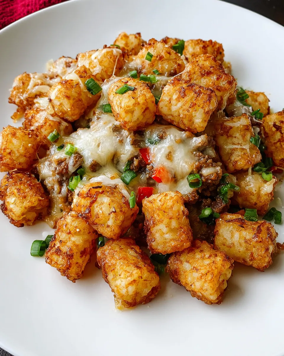 A plate of food with rice, cheese, and bacon.