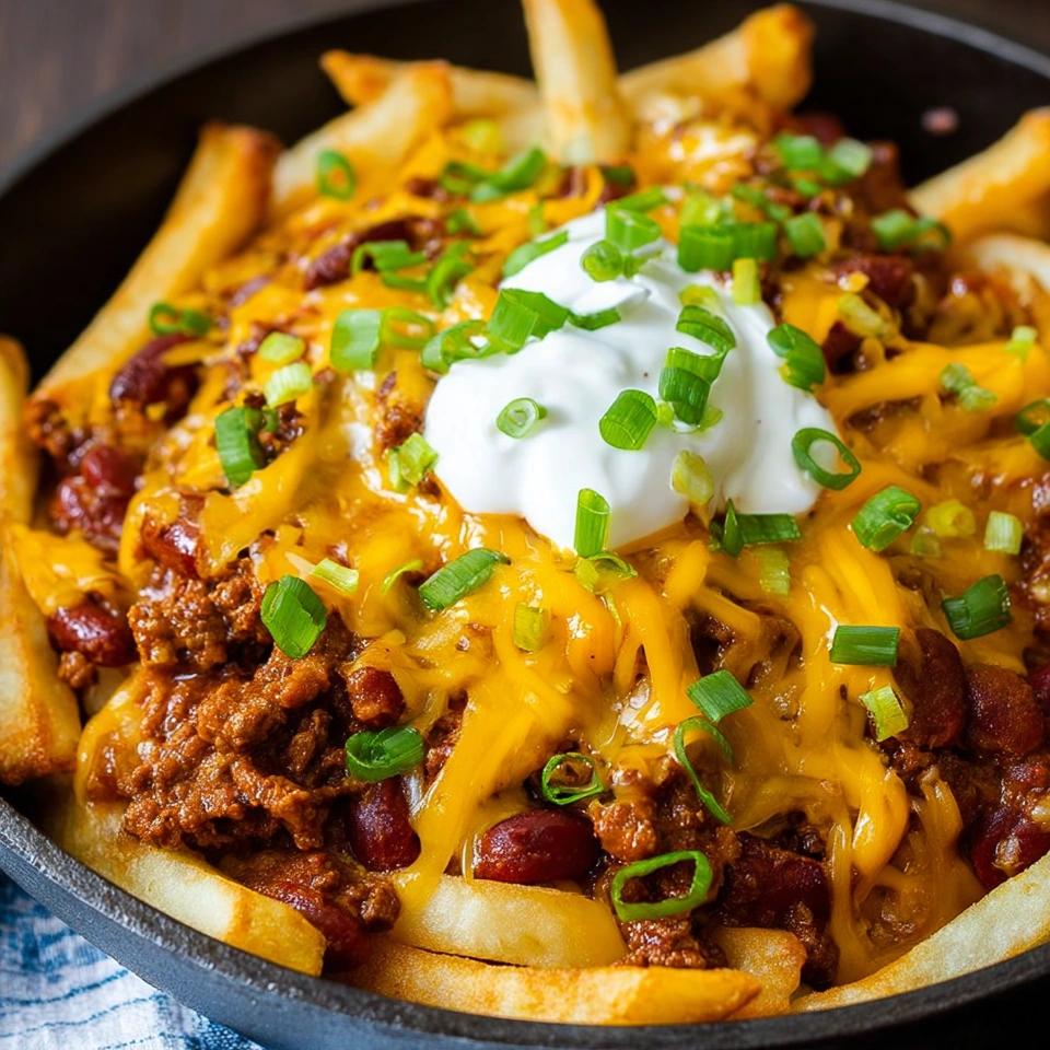 A plate of loaded cheese fries with beef.