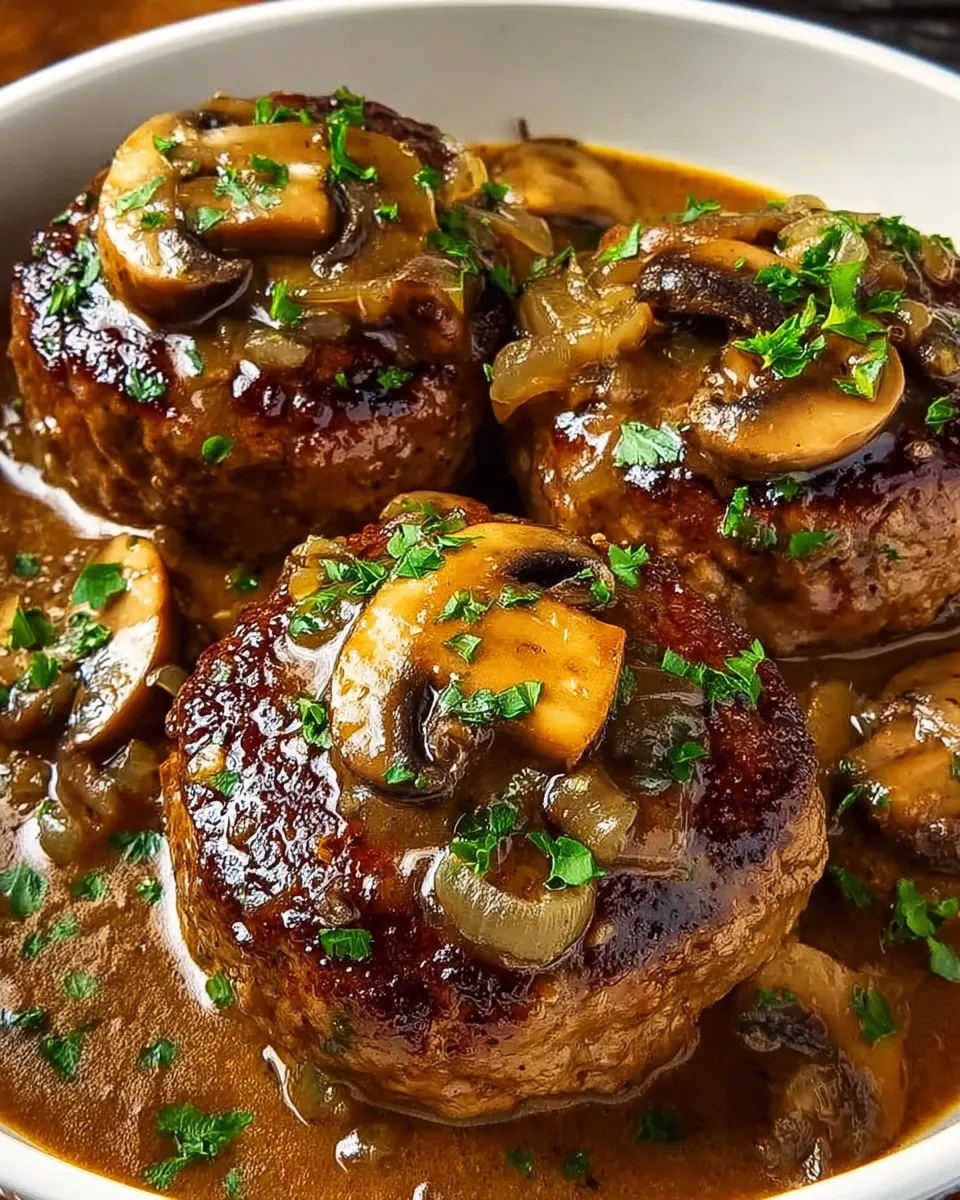 A plate of meat covered in gravy.
