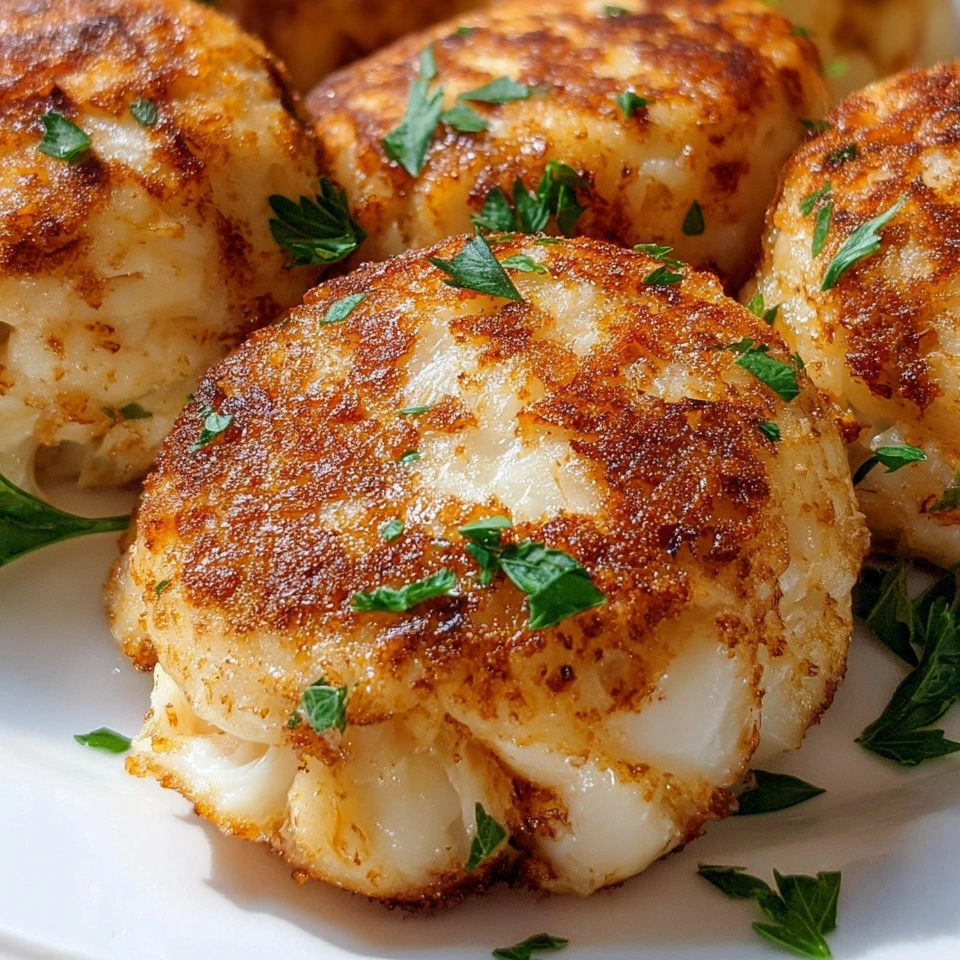 A plate of crab cakes.