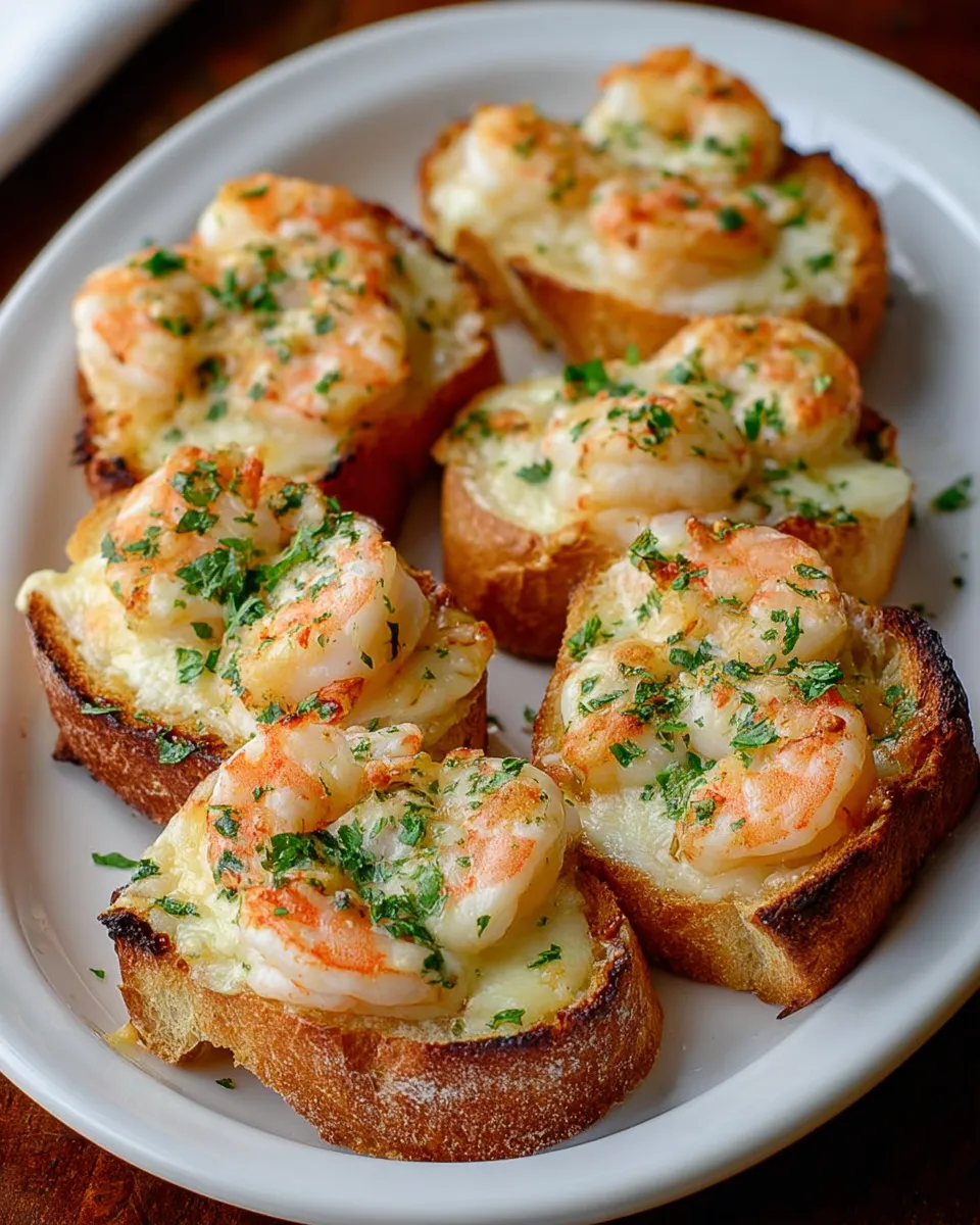 Crabby Shrimp Stuffed Garlic Bread Bombs.