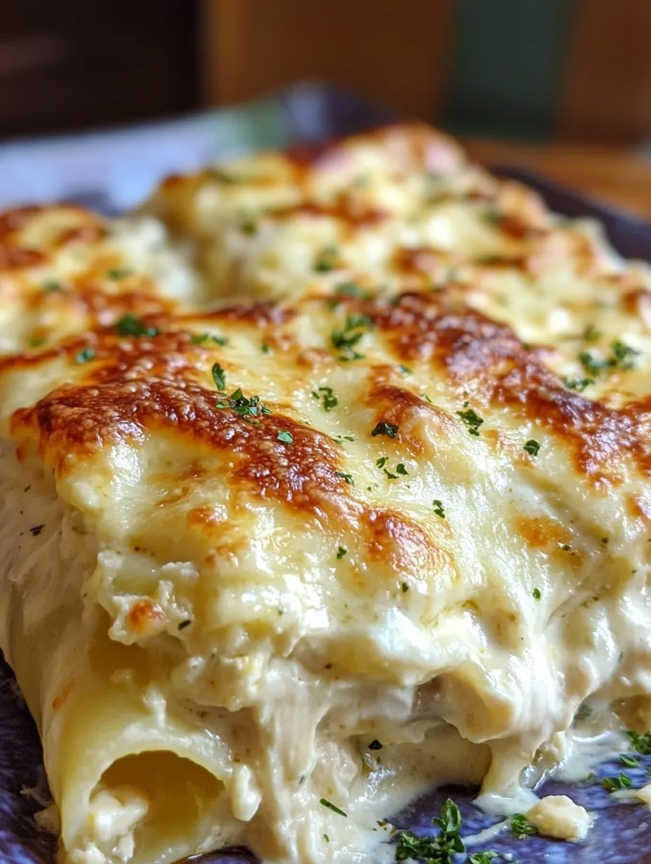 A blackened chicken alfredo rollup.