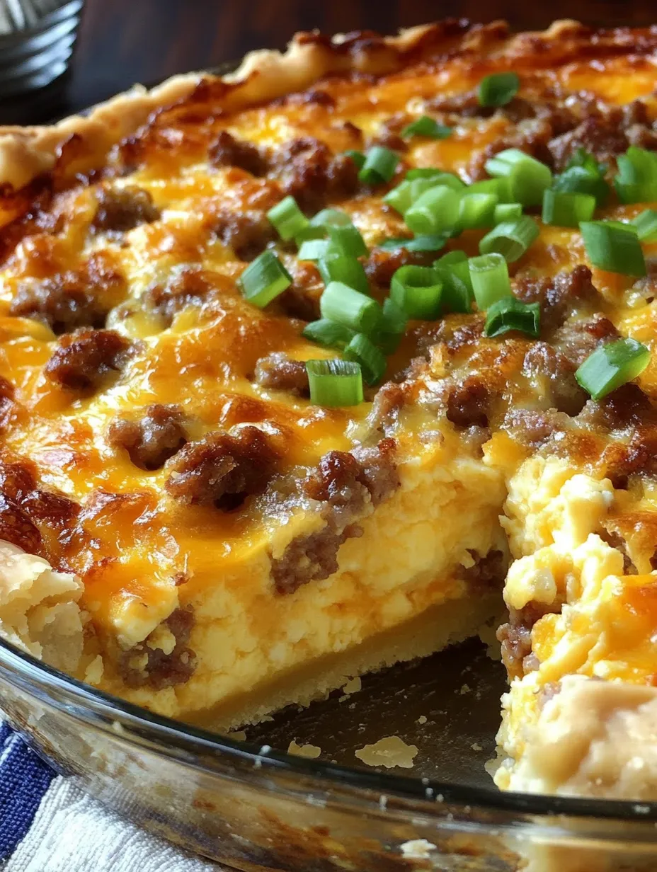 A slice of Monterey sausage pie.