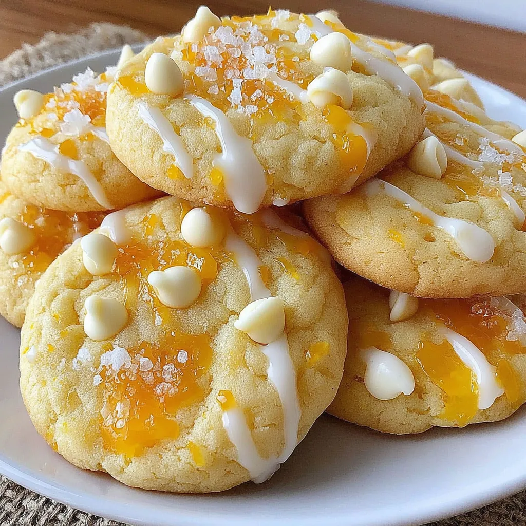 A plate of creamsicle orange cookies.