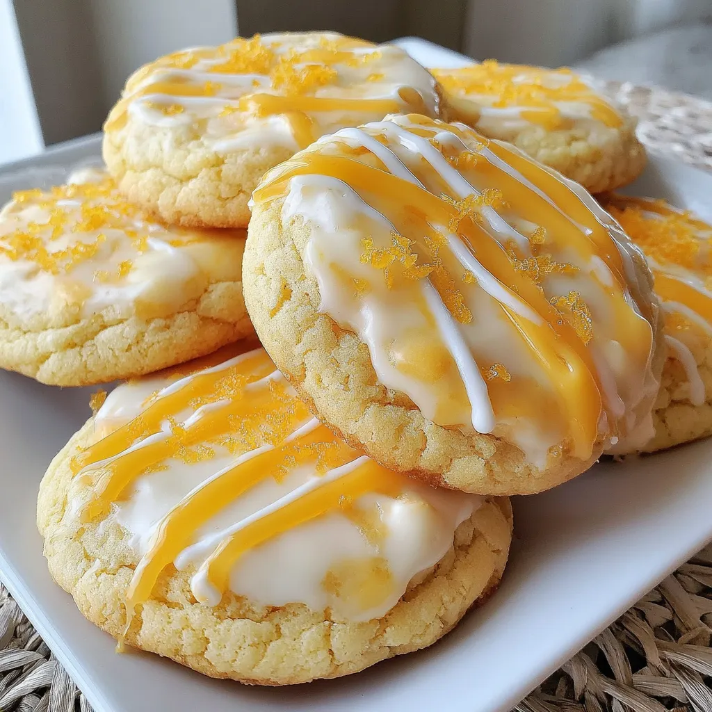 A plate of creamsicle orange cookies.