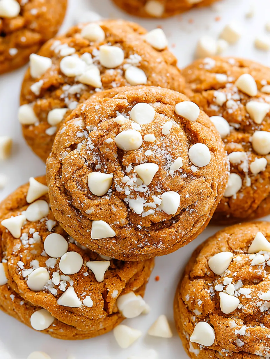White chocolate pumpkin snickerdoodles.