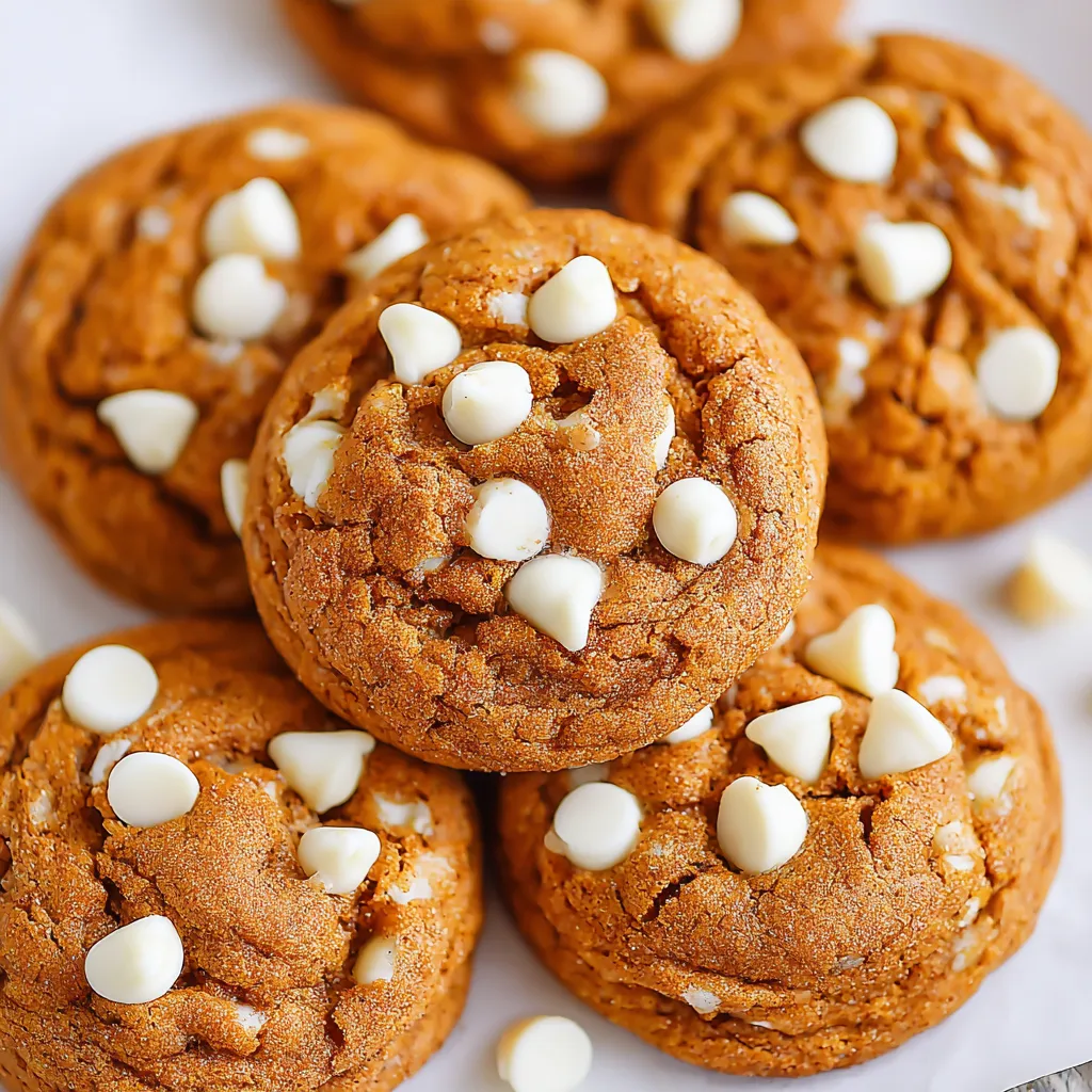 White chocolate pumpkin snickerdoodles.