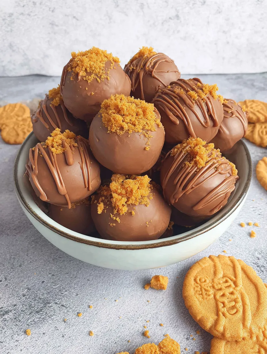 A bowl of chocolate truffles with a cookie on the side.