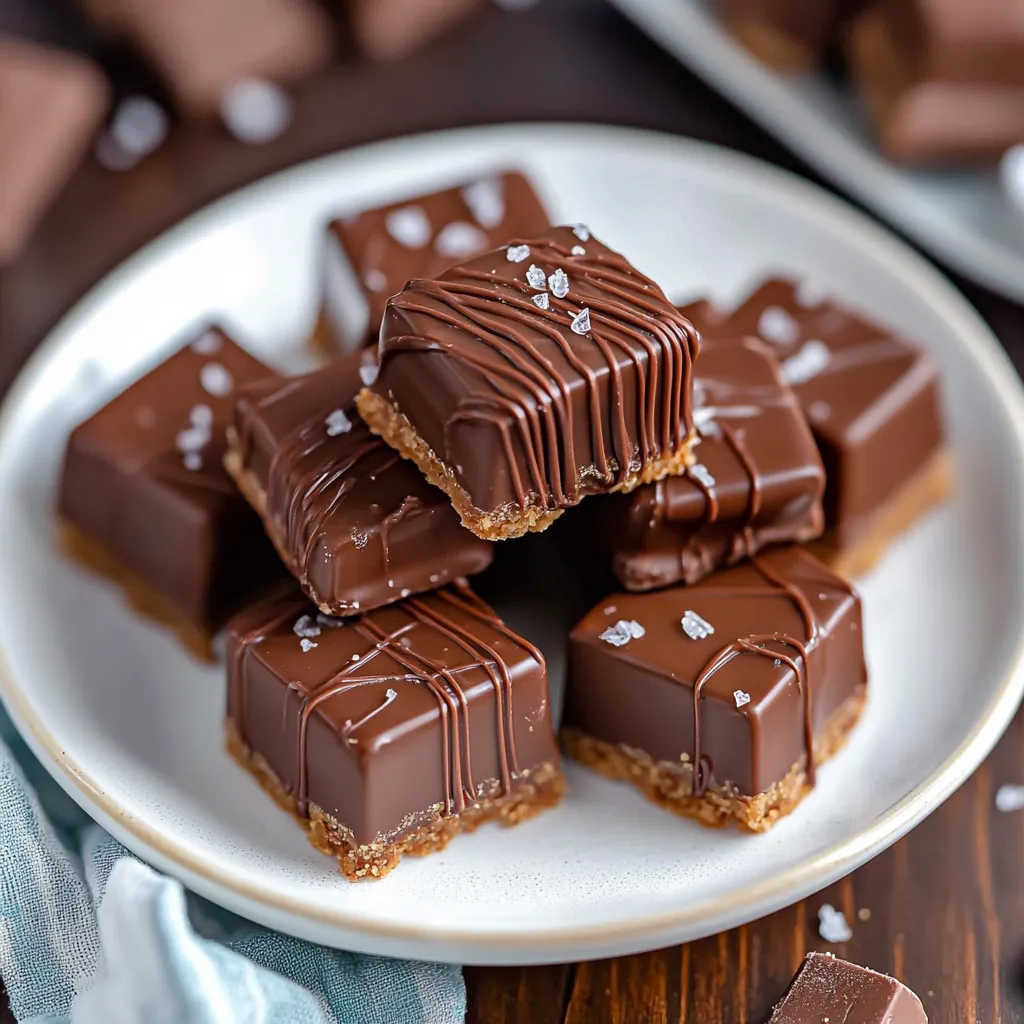 A plate of butterscotch squares.