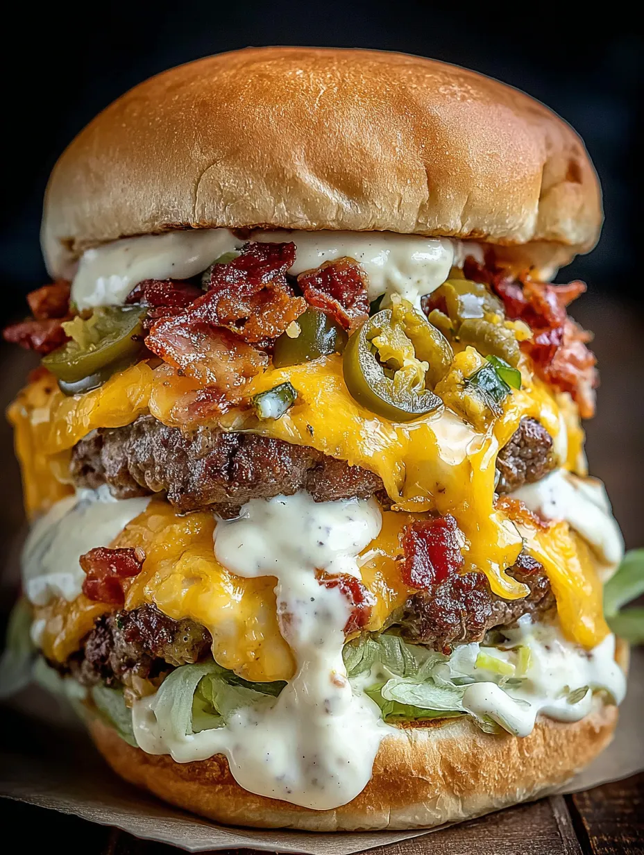 A jalapeno popper smash burger recipe.