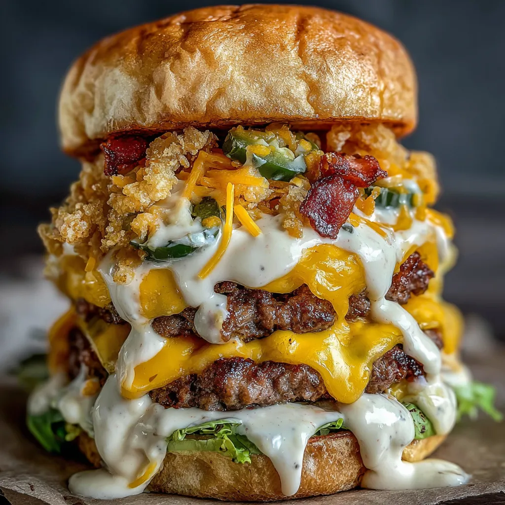 A Jalapeno Popper Smash Burger Recipe.
