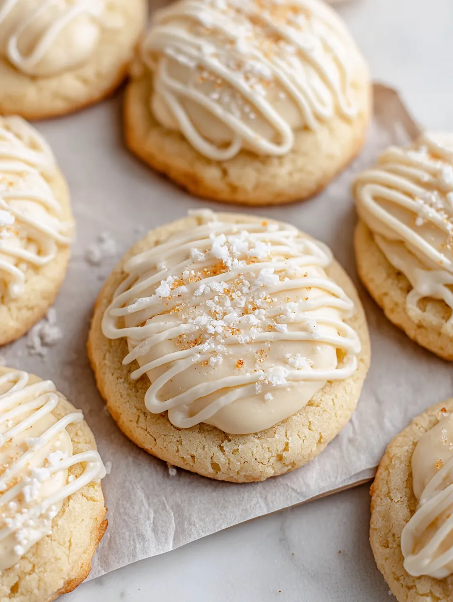 A plate of cookies with white frosting.