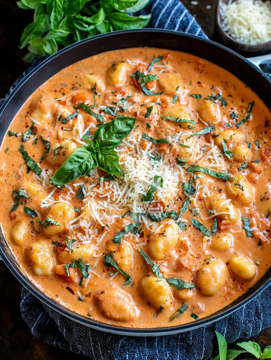 A bowl of gnocchi alla vodka.