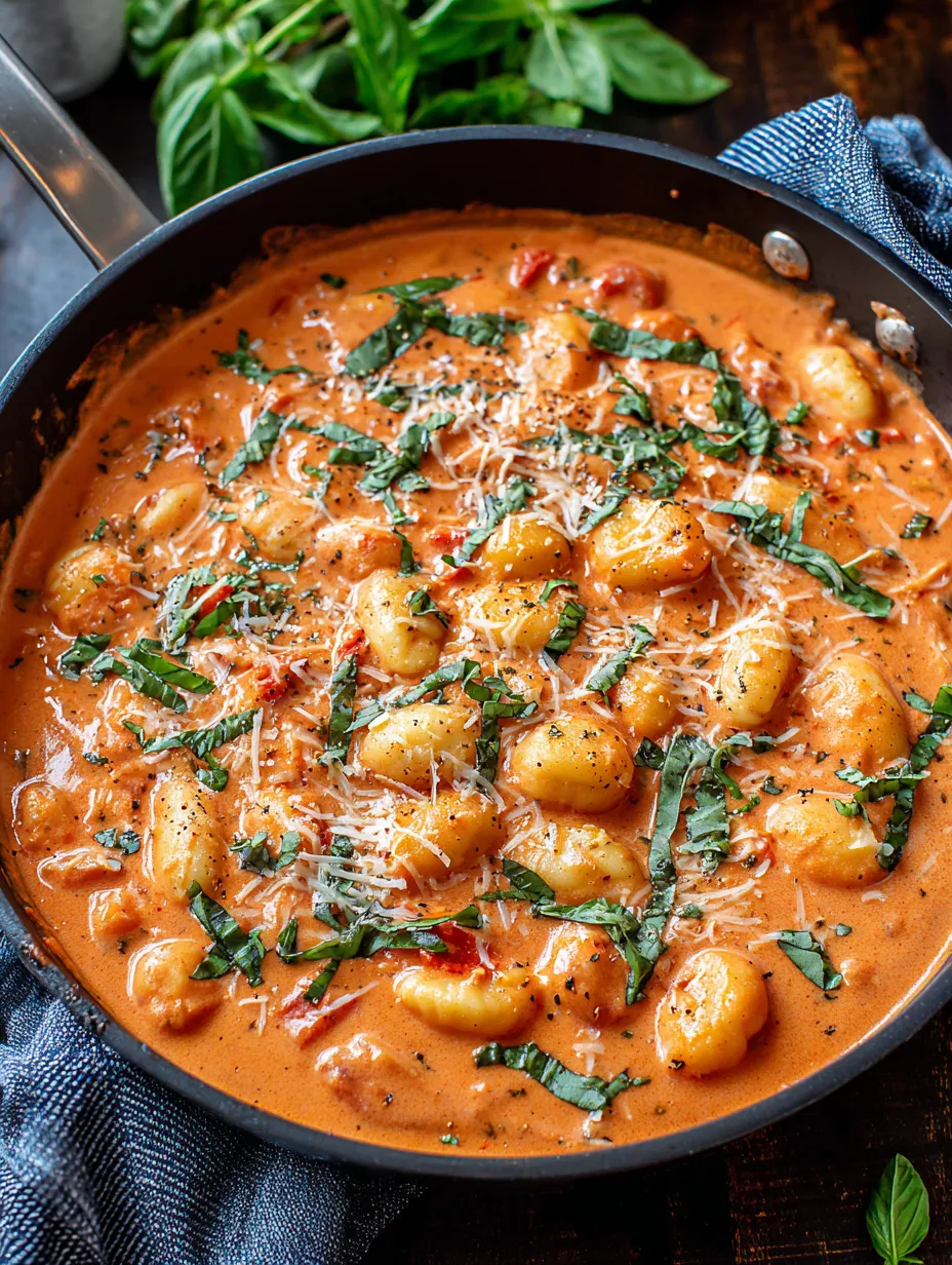 A bowl of gnocchi alla vodka.