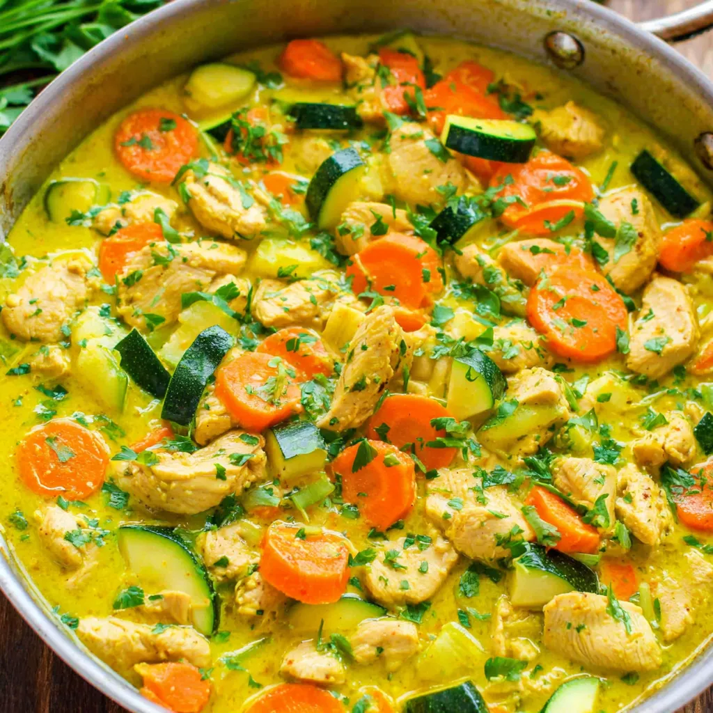 Green Thai Chicken Coconut Curry.