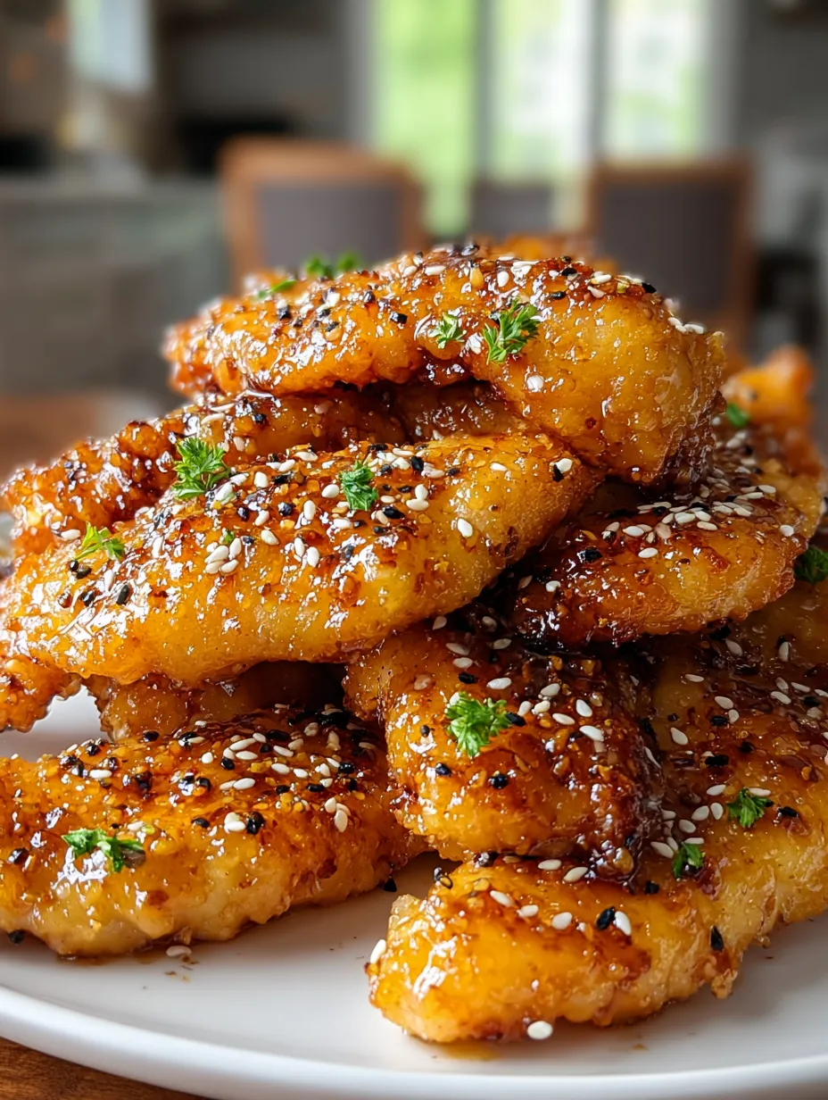 Air fryer honey butter garlic chicken tenders.