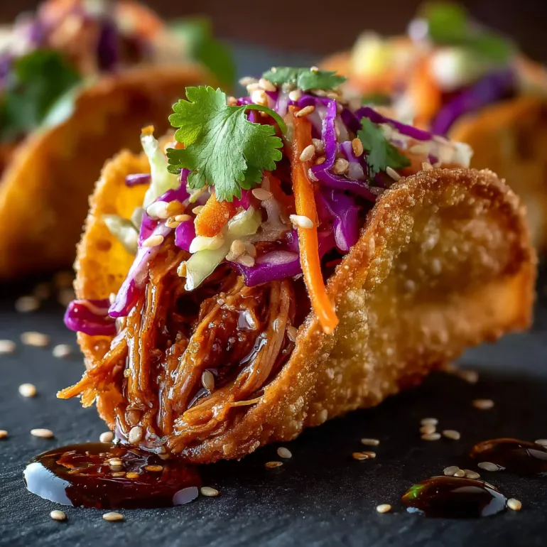 A delicious looking meal of chicken and vegetables in a taco shell.