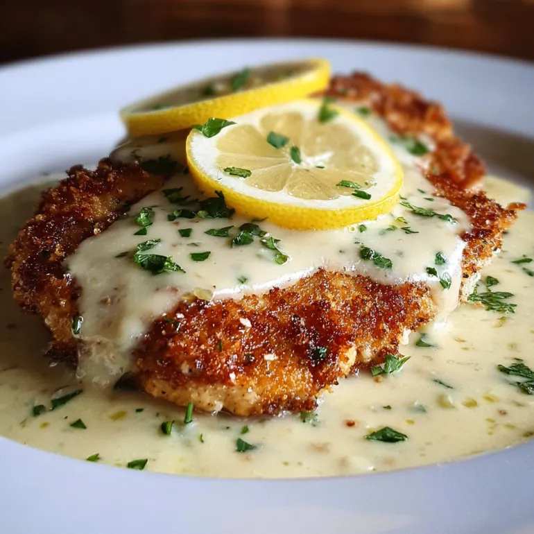 A plate of food with a lemon wedge on top.